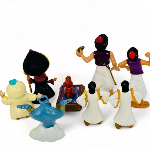 Disney Aladdin Figure Toy Lot Of 8 Jafar Abu Sultan Genie - Picture 8 of 9